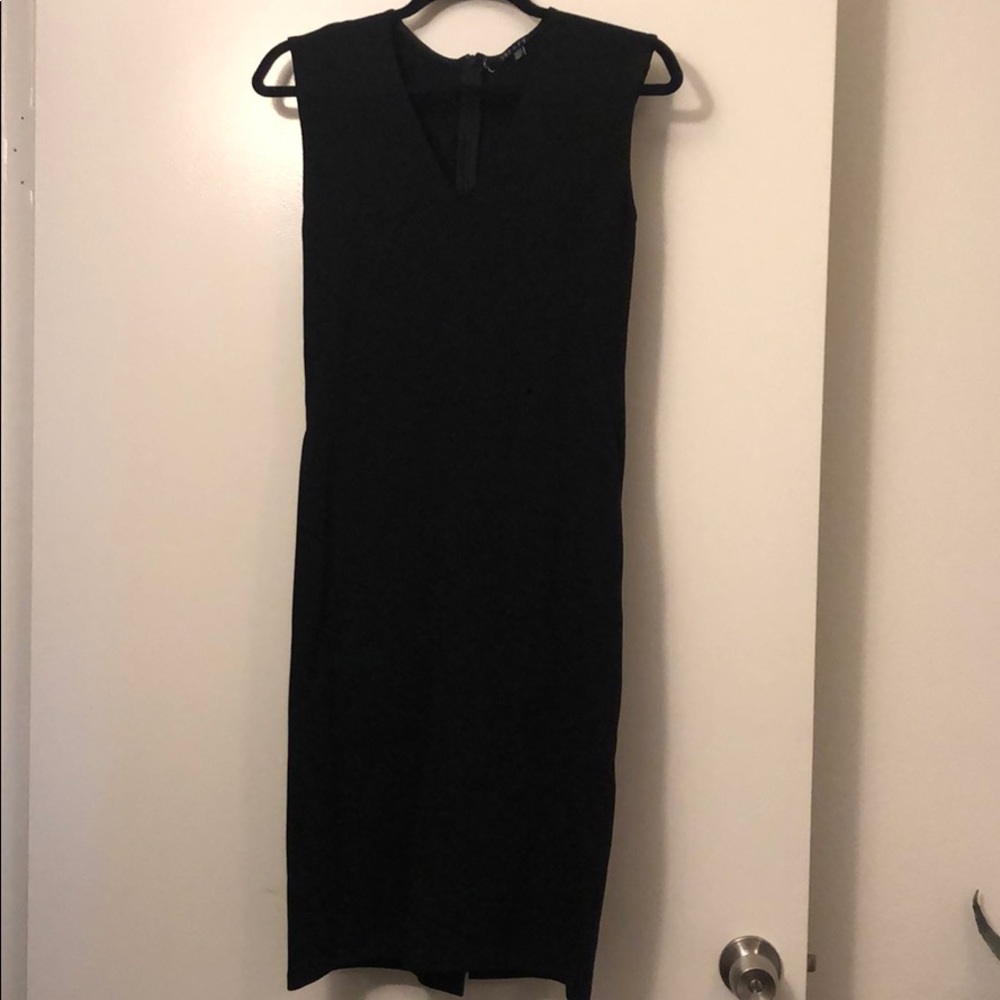 Black theory v neck dress